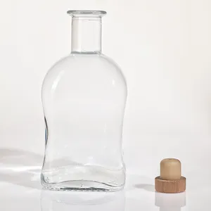 Factory Direct Price Decanter 750ml Globe 500ml 700ml Spirits Vodka Glass Bottles With Stopper