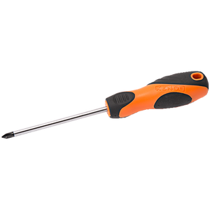 Kendo PH 0x100mm Grado Industrial GIRAVITE Destornillador Phillips con mango de acero y plástico Soporte OEM personalizable - Product Image 1