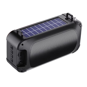 Radio solaire d'urgence Alecter avec haut-parleur Bluetooth, batterie 1200 mAh, portée 10 m, portable sans fil pour extérieur, 476 g, 66 mm, compatible carte TF/clé USB, camping - Product Image 1
