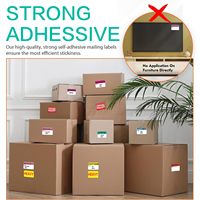 600 Etiquetas para Cajas de Mudanza de 3x2 Pulgadas, 17 Colores con Área para Escribir, Etiquetas Adhesivas en Blanco Resistentes y Frágiles para Casas de 3-4 Dormitorios