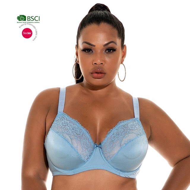 China Manufacturer Women Wire Bra Sexy Lace Lingerie Underwear Plus Size Bra