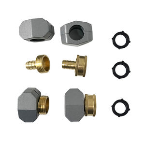 Kit de Conectores de Latón para Reparación de Mangueras, Macho y Hembra, para Jardín - Product Image 1
