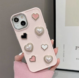 Esthetiek 3d Love <span class=keywords><strong>Heart</strong></span> Siliconen Matte Telefoonhoesje Voor Iphone 15 13 14 12 Pro Max 15 Plus 11 Ins Schokbestendig - Product Image 2