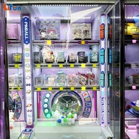 LIFUN Machine de jeu d'arcade à monnayeur pour 2 joueurs, jeu de la Balle Chanceuse Orbitale, avec système de rédemption de prix, en métal et plastique, pour centre d'attractions
