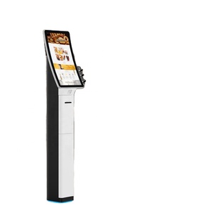 23.6 Inch Android Payment Kiosk Design Ideas <b>With</b> Nfc Curved Touch Screen Thermal <b>Printer</b> Kiosk Self-service Kiosk - Product Image 1