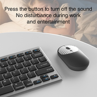 Clavier sans fil rechargeable personnalisé, clavier mince ergonomique et combo souris