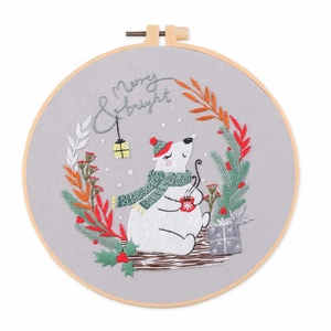 Adult Starter Handmade <b>Embroidery</b> <b>Kits</b> with Polyester-Stitching & Needlework Crafts <b>for</b> <b>Beginners</b> - Product Image 1