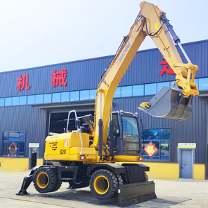 山中品牌17ton轮式挖掘机SZL180轮式挖掘机，带0.8m ³ 铲斗和重型车轴 - Product Image 3