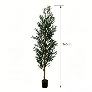 Arbre d'olivier artificiel amovible – Bois véritable détachable, assemblage DIY pour la décoration intérieure - Product Image 2