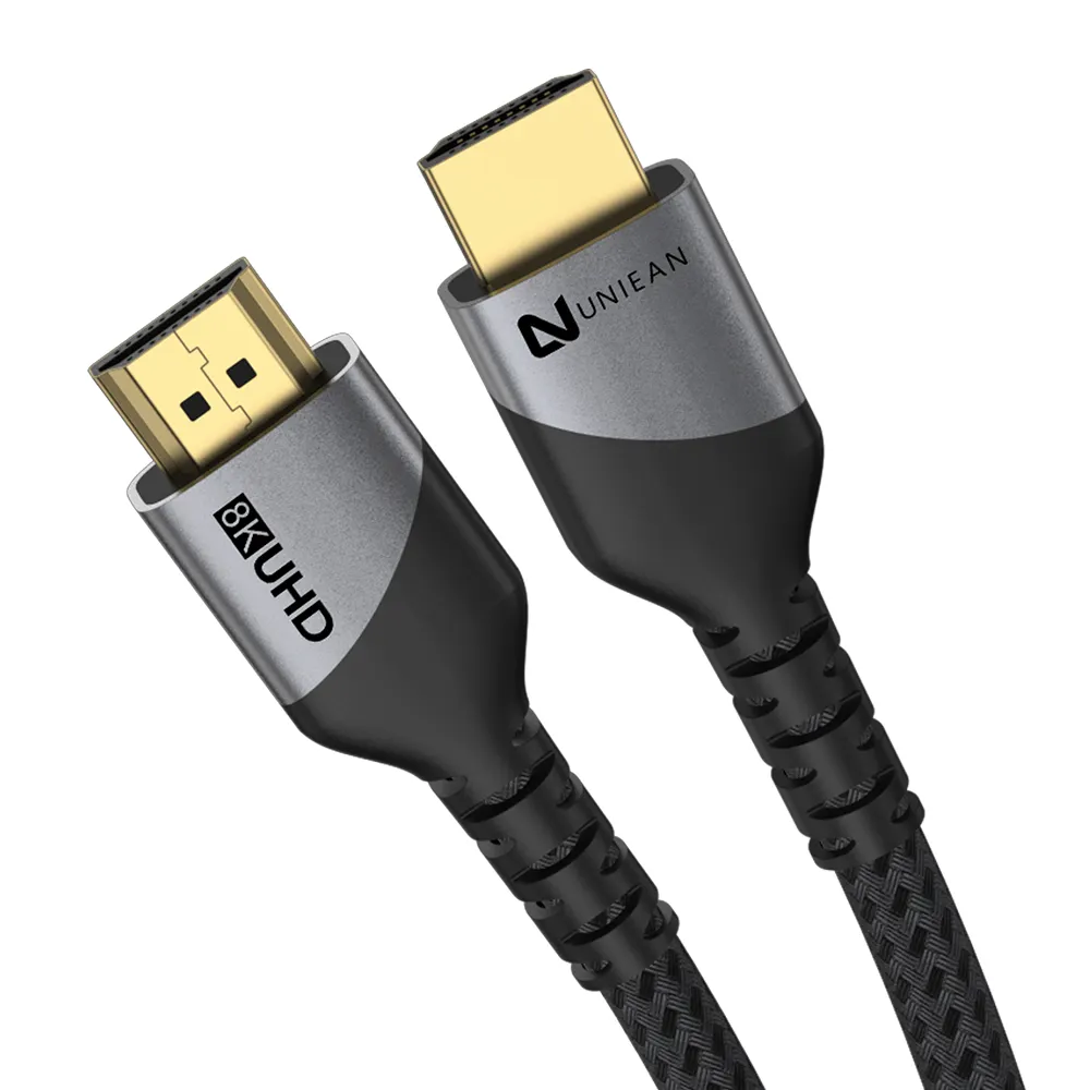 كابل HDMI إلى HMDI مُصنّع من مادة اليورانيوم عالي الوضوح مطلي بالذهب بقوة 2.1 كلفن بثّ الفيديو وصلة HDMI ثلاثي الأبعاد كابل Cavo 1م و2م و3م 2.1 كابل HDMI