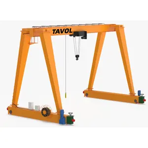 Rel terpasang tipe Gantry Crane 5 Ton 6 Ton 10 Ton marmer mengangkat Overhead Gantry Crane