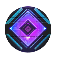Tapis VR pliable coloré de 39,27 pouces pour PSVR2/Meta Quest 3, antidérapant, confortable, rond, grand tapis de sol