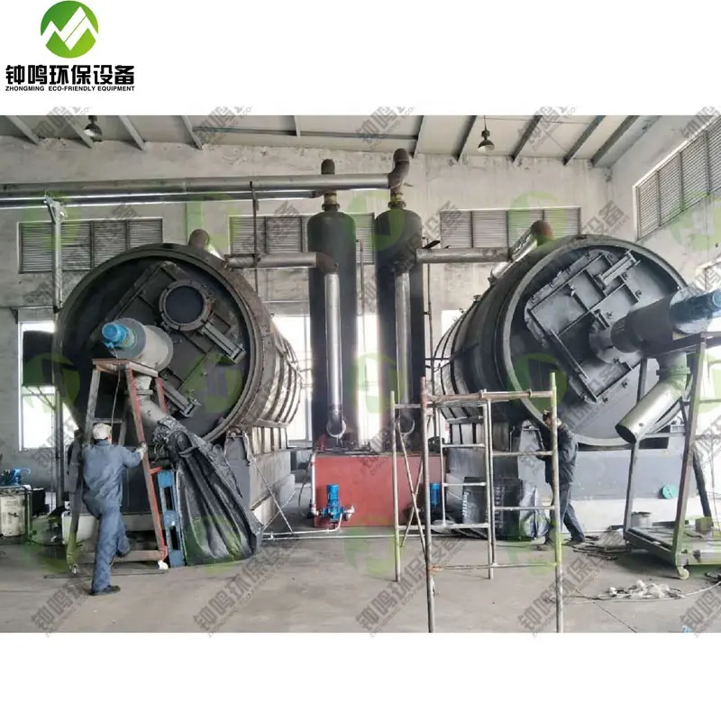 Pyrolysis Waste Rubber Tires to Energy Plant with CE