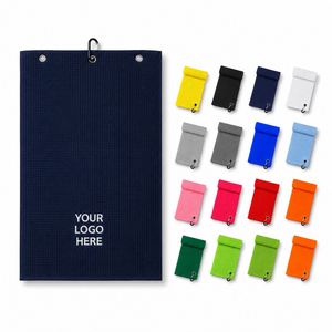 Custom Logo Quick Dry Waffle Golf Cleaning <b>Towel</b> for Clubs Gift Promotion Premium <b>Microfiber</b> Golf <b>Towel</b> - Product Image 1