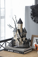 Décoration d'Halloween lumineuse 10x8.3x13.5 pouces, alimentée par piles, pour hôtel et maison, jouets et cadeaux d'Halloween