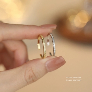 S925 Sterling Silber Nagel-Sand-Myosin-Kreis Offene Fingerringe für Valentinstag Geschenk für Frauen Schmuck Großhandel YB-XY-1137 - Product Image 5