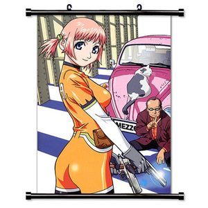Affiches murales personnalisées en tissu couleur pleine, impression photo de dessins animés, défilement d'anime, forme personnalisée pour la décoration du salon - Product Image 1