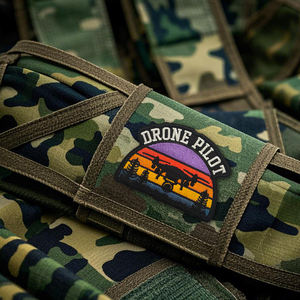 Вышивка Радужная этикетка для пилота летающего пилота, тканевая нашивка для дрона, красочный тактический мини-самолет, нашивка для сумки, шляпы своими руками - Product Image 5