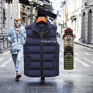 Chaleco Acolchado Grueso para Hombre, Otoño, Nuevo, Juvenil, Talla Grande, Informal, Resistente al Viento, Reversible, Transpirable, con Cremallera - Product Image 3