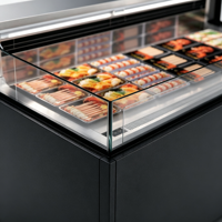 Vitrine Réfrigérée Commerciale à Température Unique, Armoire de Présentation Réfrigérée à Contrôle Numérique, Taille Personnalisée pour Salades