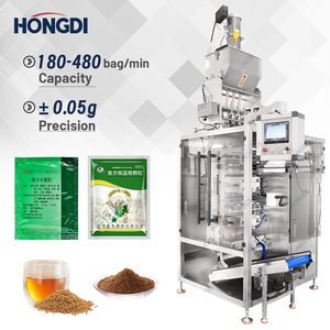 เครื่องบรรจุเม็ดแบบอัตโนมัติ 3 แถว พร้อมระบบติดกาวและห่อหุ้มสำหรับถุงอาหาร ขับเคลื่อนด้วยมอเตอร์ ความแม่นยำสูง - Product Image 1