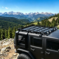 Barres transversales de toit avec éclairage LED et panier de chargement pour Jeep Wrangler JK JKU JL Gladiator – Prix direct usine