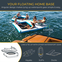 Ponton gonflable de plate-forme d'île flottante de personnalisation avec grand prix