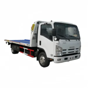 Kullanılan ISUZU 5TON Flatbed sürgülü Rotator çekici kamyon çekme tamirci kamyonlar sıcak satış