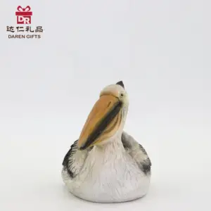 Daren Gifts resina Animal escultura decoración Pelican pájaro escritorio hogar estatua decoración resina artesanía