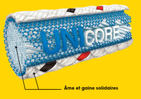 Corde statique Unicore 10,5 mm 11 mm pour l'escalade d'arbres, le sauvetage et l'arboriculture, cordes de protection antichute en nylon 11 mm statiques