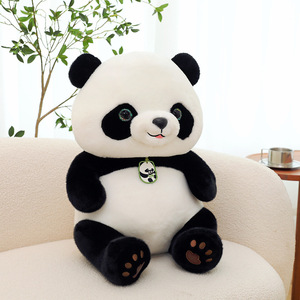 Animal de peluche personalizado, simulación de ojos grandes, oso panda, juguetes de peluche, oso panda de peluche suave - Product Image 2
