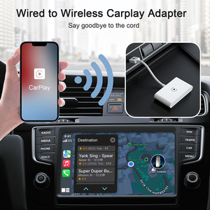 CarPlay Adaptador inalámbrico para <span class=keywords><strong>iPhone</strong></span> <span class=keywords><strong>Apple</strong></span> CarPlay Dongle con cable Car Play Cars convertir con cable a inalámbrico CarPlay AI Box - Product Image 2