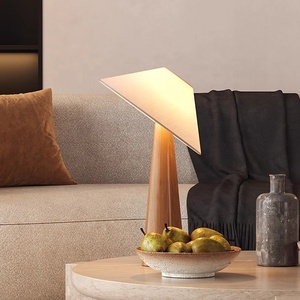 Nhật Bản Phong Cách <span class=keywords><strong>Retro</strong></span> Wabi-Sabi Vải Đèn Sàn Sáng Tạo LED Phòng Khách Thiết Kế Bằng Gỗ Đứng Sàn Ánh Sáng - Product Image 4