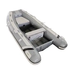 Coque en aluminium de bateau gonflable de sport RIB300 de 10 pieds avec console, lumière navi debout, revêtement de sol en EVA de haute qualité