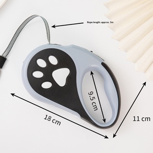 Correa de Tracción para Perros con Luces <span class=keywords><strong>LED</strong></span>, Retráctil Automática, Portátil, para Paseos Nocturnos, Material ABS - Product Image 5