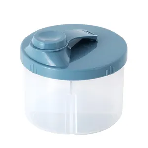 Garrafas Multi-funcionais do armazenamento do caso do pó do leite do bebê do produto comestível com compartimentos recipientes plásticos para o alimento