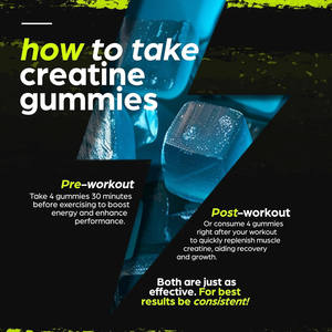 Creatine Monohydrate Gummies 6 Gram creatine para hombres y mujeres 120 Count <span class=keywords><strong>Ugar</strong></span>-Free Creatine Pre Workout Chews para construir músculo - Product Image 5