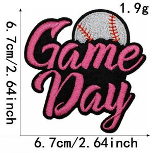 <b>Iron</b> on Embroidery Game Day Patch for Clothes Hat Decoration Gift - Product Image 3