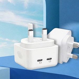 45W Dual <b>USB</b>-<b>C</b> Port PD Fast Charger Wall Charging <b>Adapter</b> for EU US UK <b>Plug</b> Universal Power <b>Adapter</b> - Product Image 3