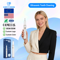 CURVY MOON Nuevo Kit Profesional de Limpieza Dental Ultrasónico, Eliminador de Placa, Sarro y Manchas