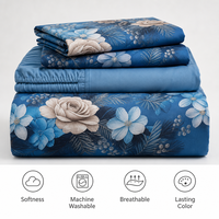 Commerce électronique transfrontalier pour l'exportation : Kits européens et américains AliExpress, Tissus imprimés, Housse de couette tricotée à motifs floraux