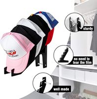 Organisateur de chapeaux, présentoir pour casquettes de baseball, support mural en acrylique transparent, étagères pour casquettes