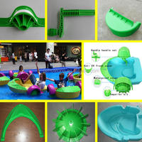 Bateau à rames manuel commercial, bateaux en plastique portables pour enfants et adultes, bateau à pédales ou à rames pour parc aquatique