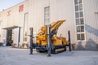 Foreuse à chenilles diesel pour puits d'eau, profondeur 750m, machine de forage DTH pour roche, prix usine Chine
