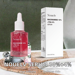 Commercio all'ingrosso caldo NOUELV organico 10% Niacinamide + 4% siero di acido ialuronico vitamina B12 viso idratante Anti-invecchiamento della cura della pelle - Product Image 3