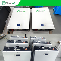 Batterie Solaire Lithium LiFePO4 Sunpal Powerwall 10 kWh 48 V 200 Ah 100 Ah, Batterie Phosphate de Lithium