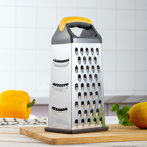 Coupe-légumes multifonctionnel Coupe-pommes de terre râpé Râpe à fromage Coupe-légumes en acier inoxydable avec <span class=keywords><strong>4</strong></span> faces - Product Image 1