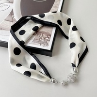 Zifeng OEM Foulard en soie de Turquie, nouveau collier à fermoir magnétique, écharpe en soie