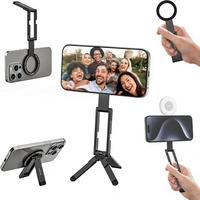 Trépied magnétique en aluminium ULANZI MA60 pour les séries 17/16/15/14 |   Bâton de selfie pliable avec aimant N52 pour vlog de voyage, noir