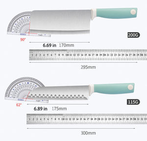 ชุดมีดทำครัวสแตนเลสพร้อมที่จับพลาสติกชุด JYTD0222สีทองออกแบบได้ตามต้องการ - Product Image 4